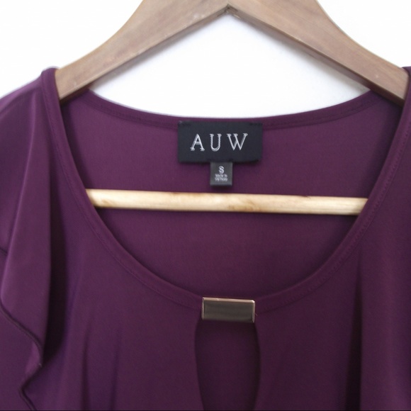 Purple Ruffled Top - Picture 3 of 3